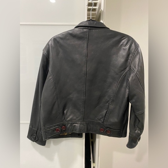 Vintage mid length leather jacket - Picture 5 of 5